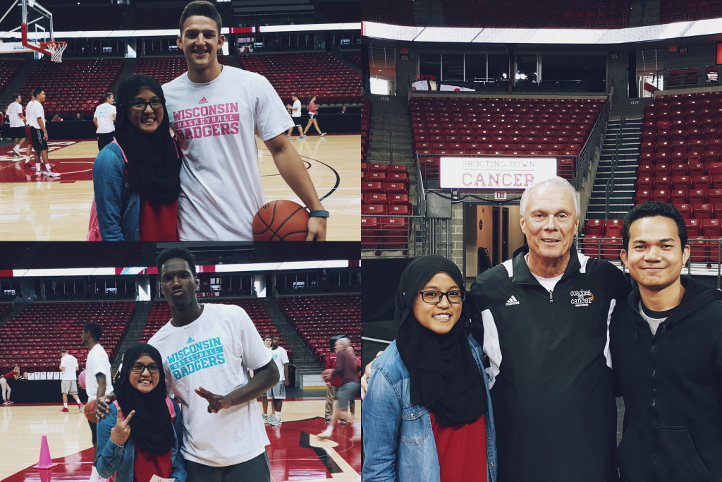 Went to the Coaches vs Cancer event and met some basketball players