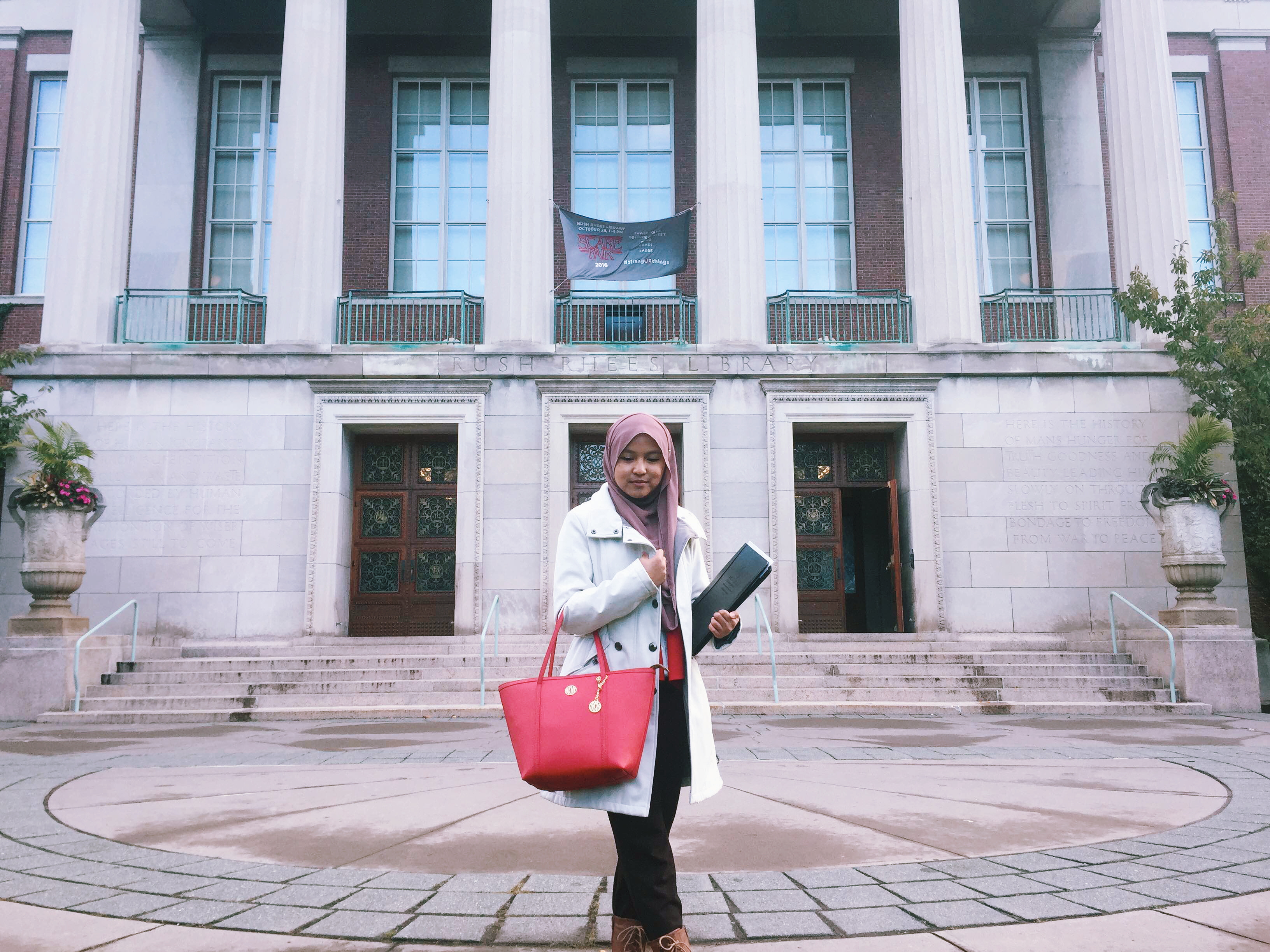 Graduate school interview at University of Rochester, New York
