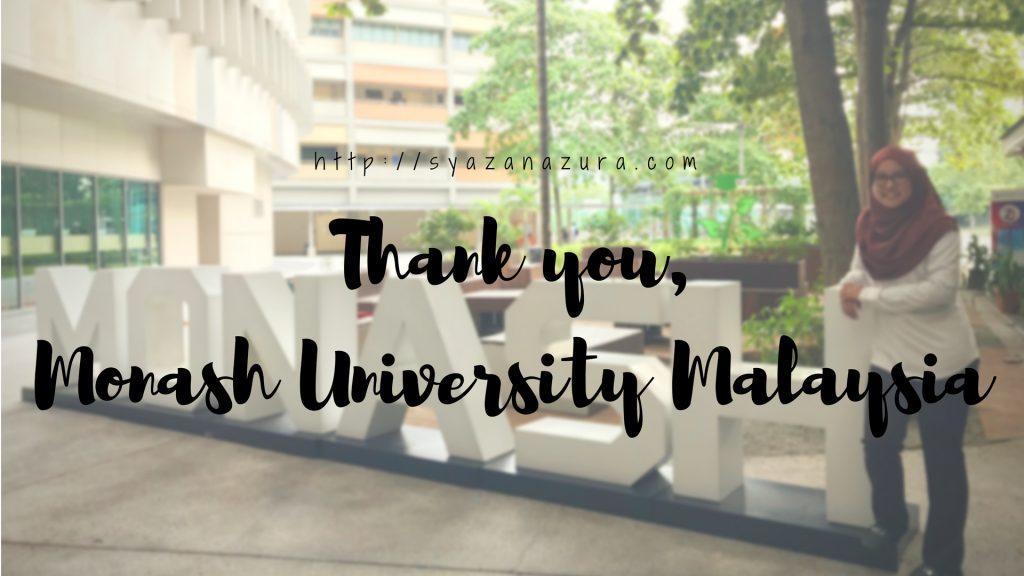 Thank you Monash University Malaysia