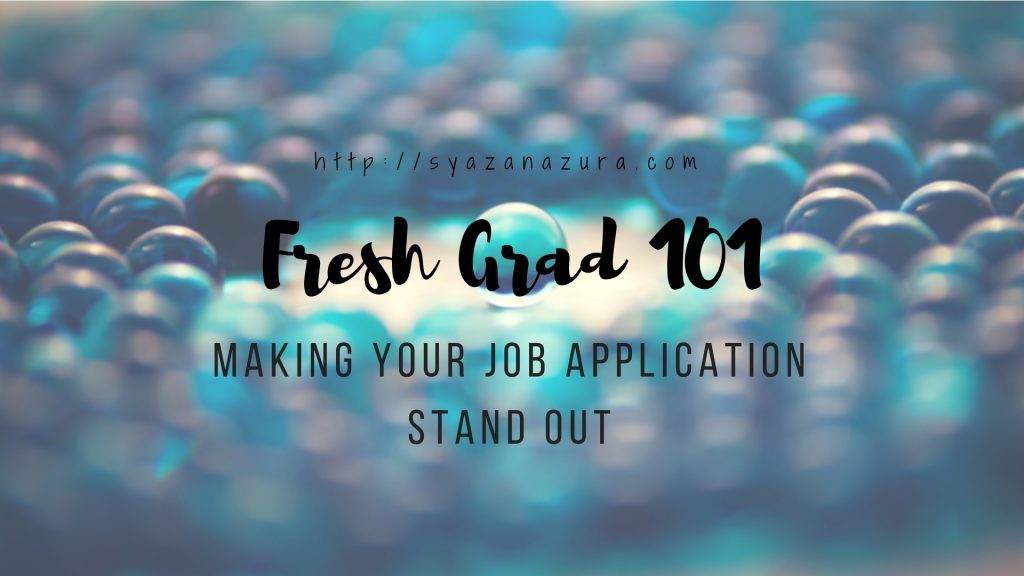 Making your job application stand out