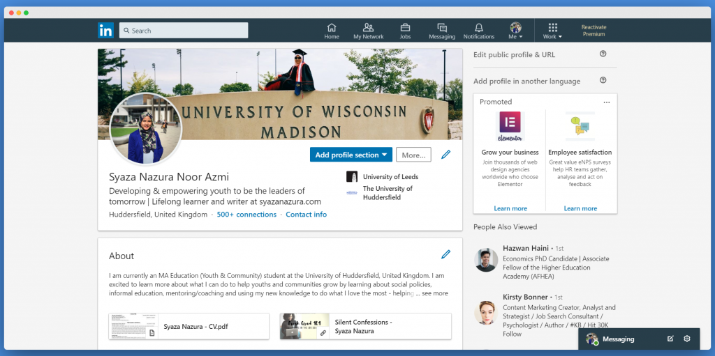 Utilize LinkedIn for your jobsearch and career