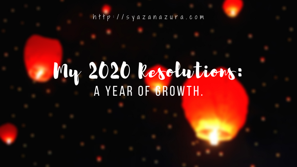 my 2020 resolutions