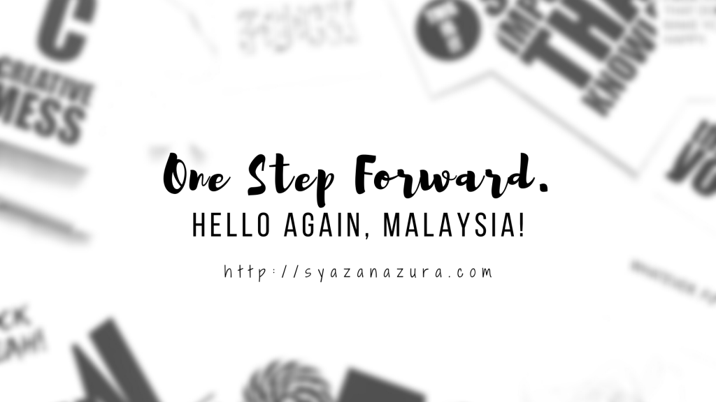 one step forward